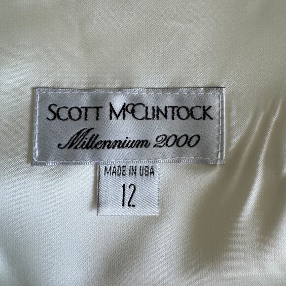 VTG SCOTT MCCLINTOCK Millennium 2000 Lace Top Size 12 Bridal - Picture 11 of 13